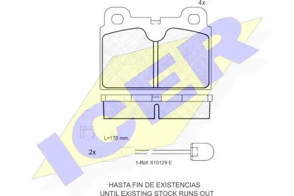 Brake Pad Set, disc brake (180360)