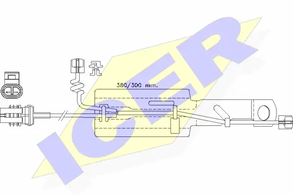 Warning Contact, brake pad wear (610433 E C)