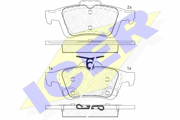 Brake Pad Set, disc brake (182106)