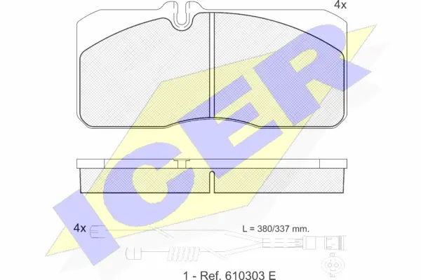 Brake Pad Set, disc brake (151088-120)