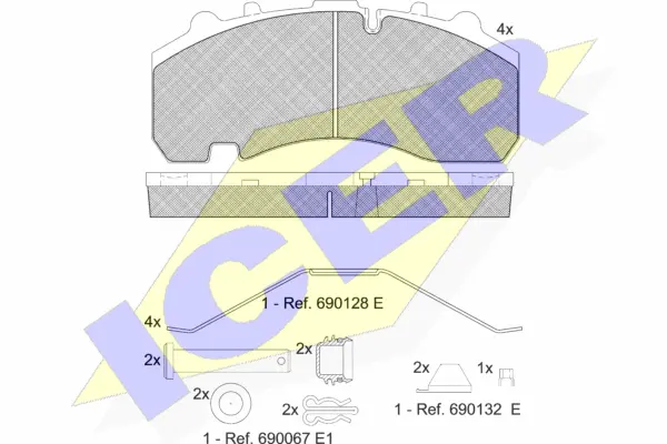 Brake Pad Set, disc brake (151630-066)