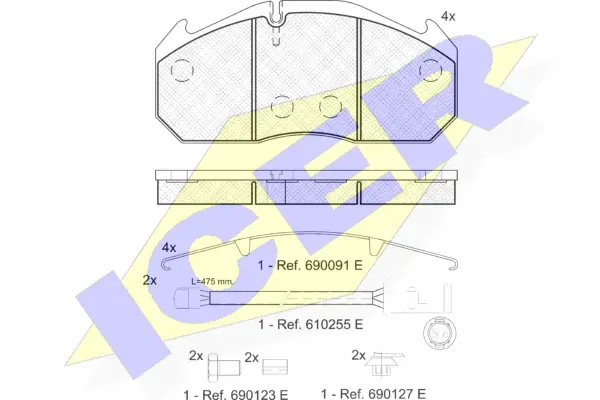 Brake Pad Set, disc brake (151040-116)