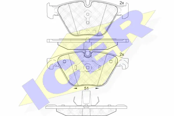 Brake Pad Set, disc brake (182065)