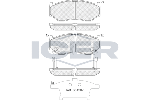 Brake Pad Set, disc brake (182475)