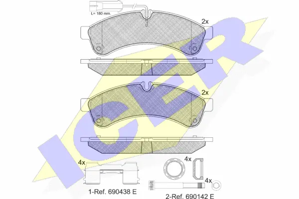 Brake Pad Set, disc brake (151880-203)
