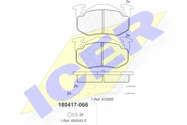 Brake Pad Set, disc brake (180417)