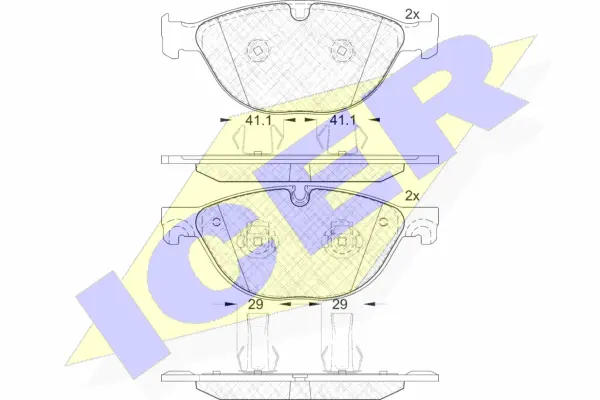 Brake Pad Set, disc brake (181980)