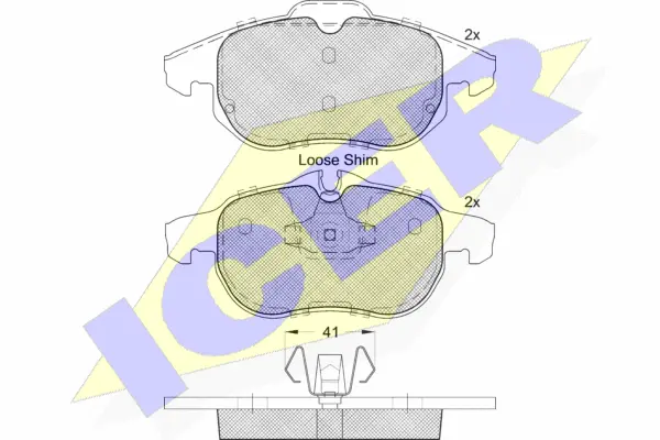 Brake Pad Set, disc brake (181536-400)
