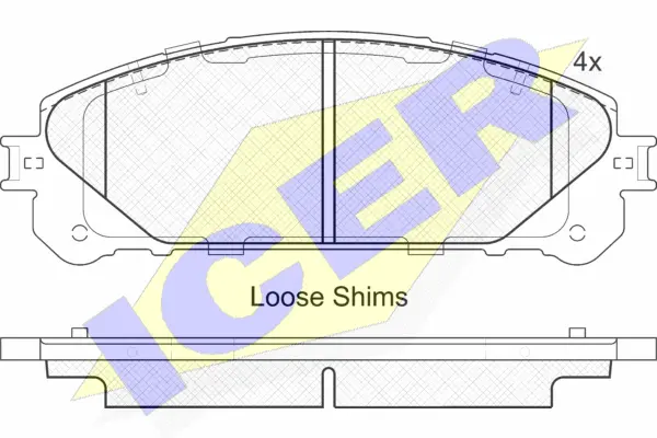 Brake Pad Set, disc brake (181982)