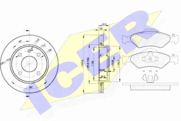 Brake Kit, disc brake (31344-1064)