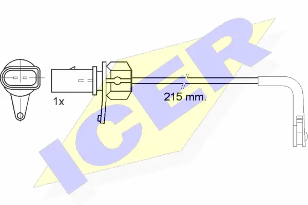 Warning Contact, brake pad wear (610508 E C)