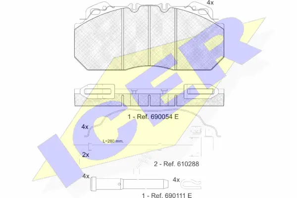 Brake Pad Set, disc brake (151163-119)
