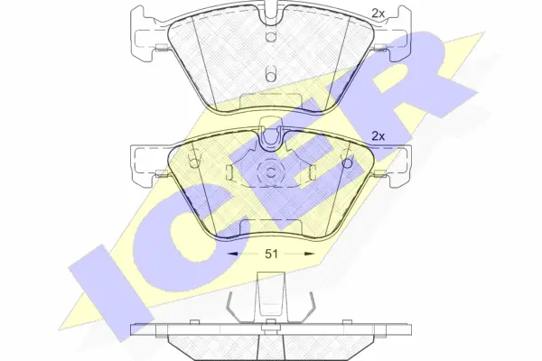 Brake Pad Set, disc brake (181683)