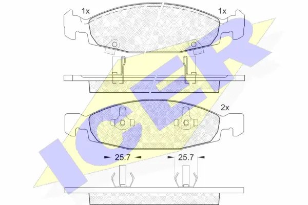 Brake Pad Set, disc brake (181398)