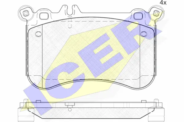 Brake Pad Set, disc brake (182042)
