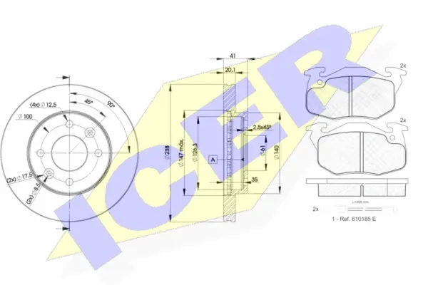 Brake Kit, disc brake (30633-6572)