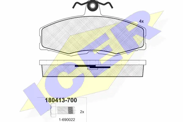 Brake Pad Set, disc brake (180413-700)
