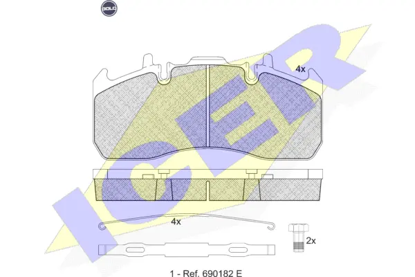 Brake Pad Set, disc brake (151841 G)