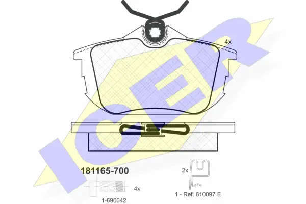Brake Pad Set, disc brake (181165-700)