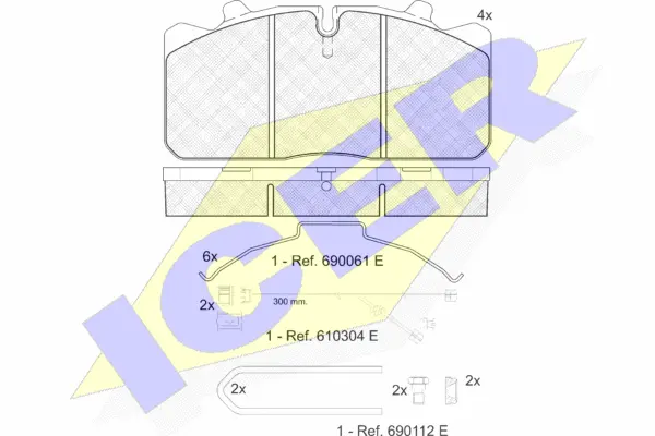 Brake Pad Set, disc brake (151253-122)