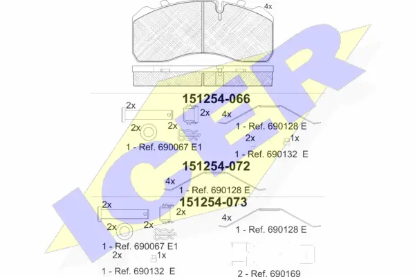 Brake Pad Set, disc brake (151254)