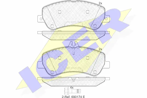 Brake Pad Set, disc brake (181917)