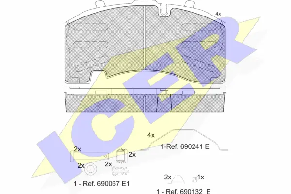 Brake Pad Set, disc brake (151830-066)