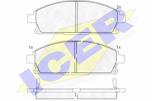 Brake Pad Set, disc brake (181521)