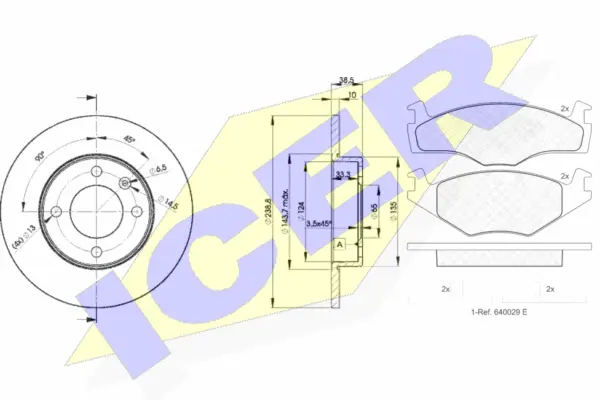 Brake Kit, disc brake (31048-3325)