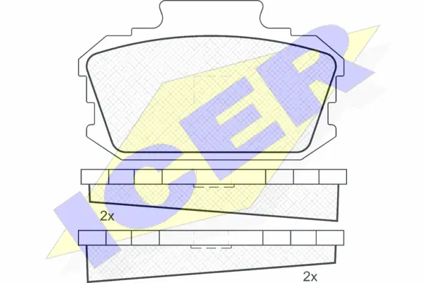Brake Pad Set, disc brake (180095)