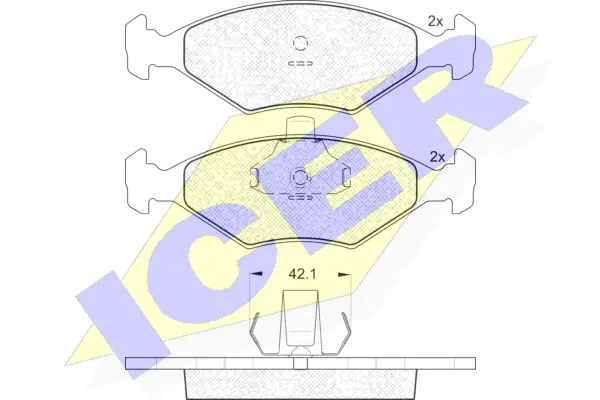 Brake Pad Set, disc brake (181596)