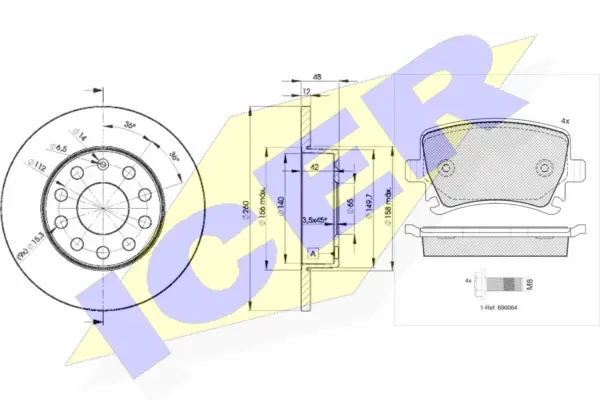 Brake Kit, disc brake (31600-5310)