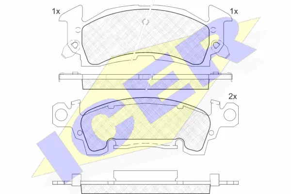 Brake Pad Set, disc brake (181415)