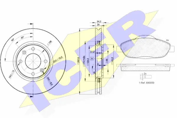 Brake Kit, disc brake (31851-4752)
