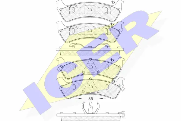 Brake Pad Set, disc brake (181409)