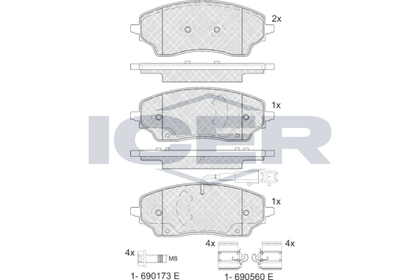 Brake Pad Set, disc brake (142482)