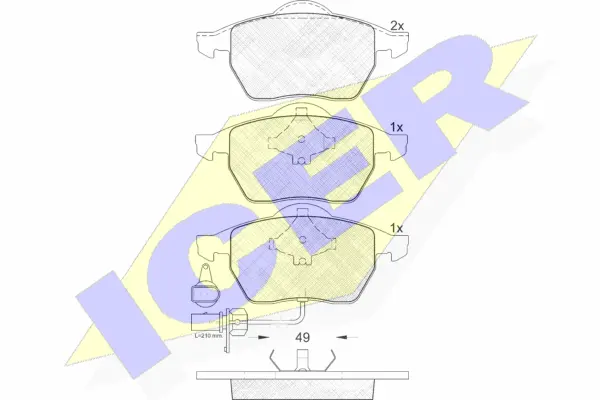 Brake Pad Set, disc brake (181384)