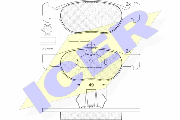 Brake Pad Set, disc brake (181376)
