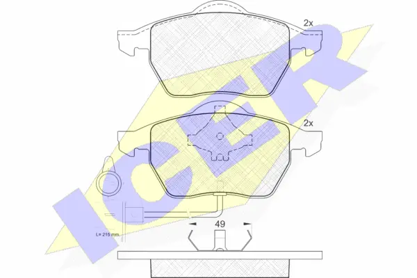 Brake Pad Set, disc brake (180808)