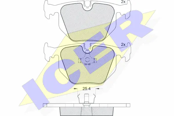 Brake Pad Set, disc brake (181548)
