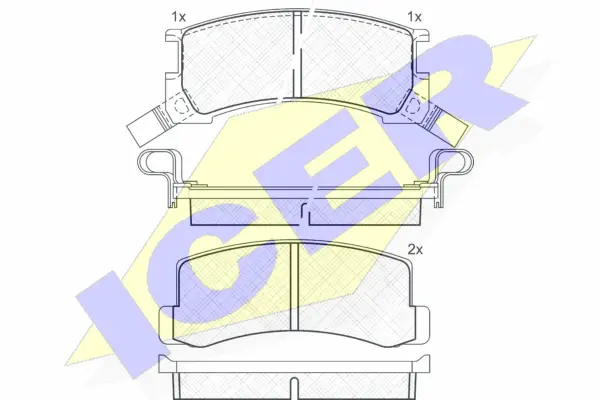Brake Pad Set, disc brake (180613)