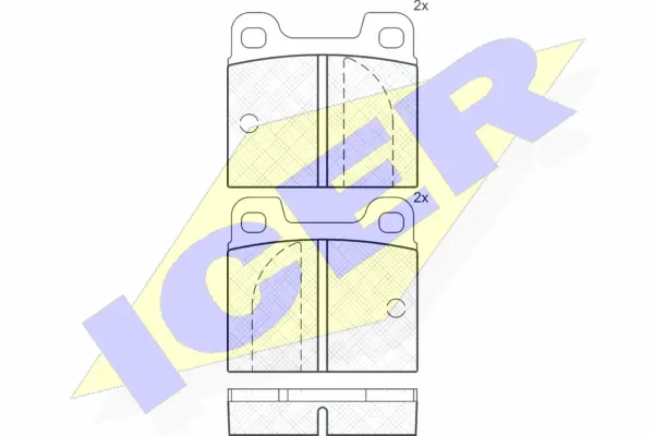 Brake Pad Set, disc brake (180200)