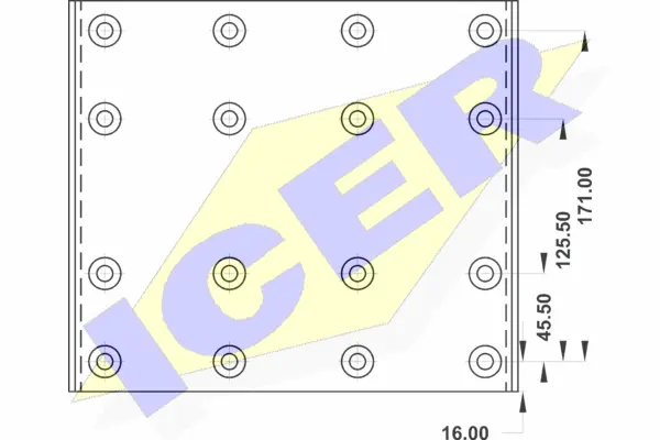 Brake Lining Kit, drum brake (21 9932 00)