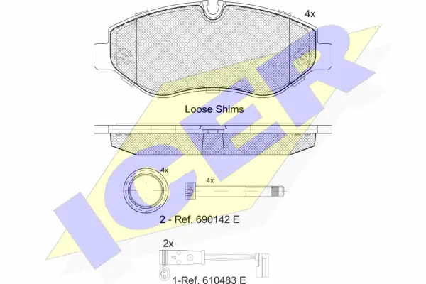 Brake Pad Set, disc brake (141786-203)