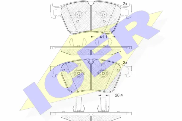 Brake Pad Set, disc brake (182085)
