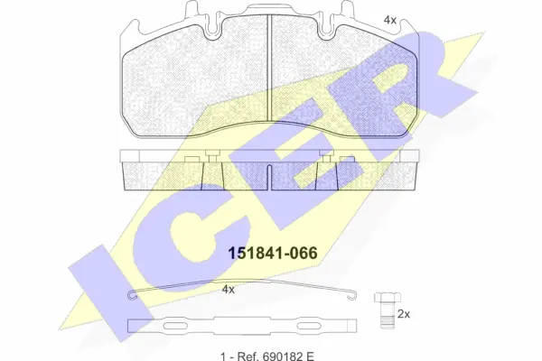 Brake Pad Set, disc brake (151841)