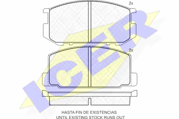 Brake Pad Set, disc brake (180463)