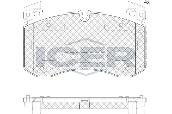 Brake Pad Set, disc brake (182436)