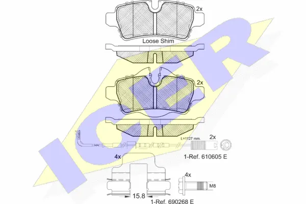 Brake Pad Set, disc brake (181812-067)