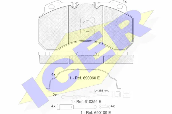 Brake Pad Set, disc brake (151280-115)
